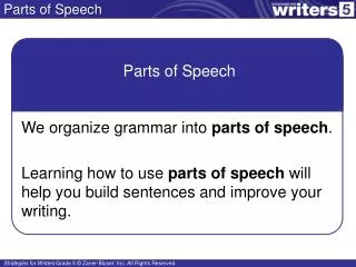 parts of speech
