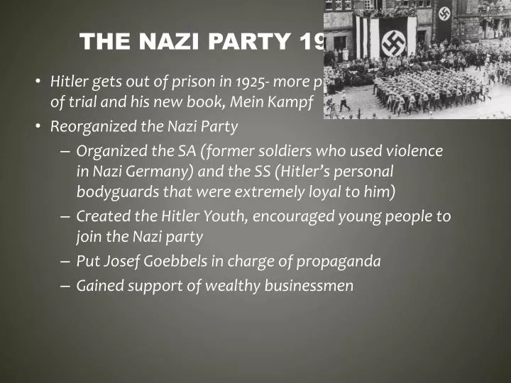 the nazi party 1924 1933