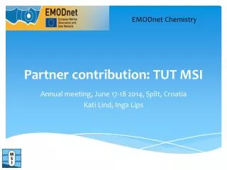 Partner contribution: T UT MSI