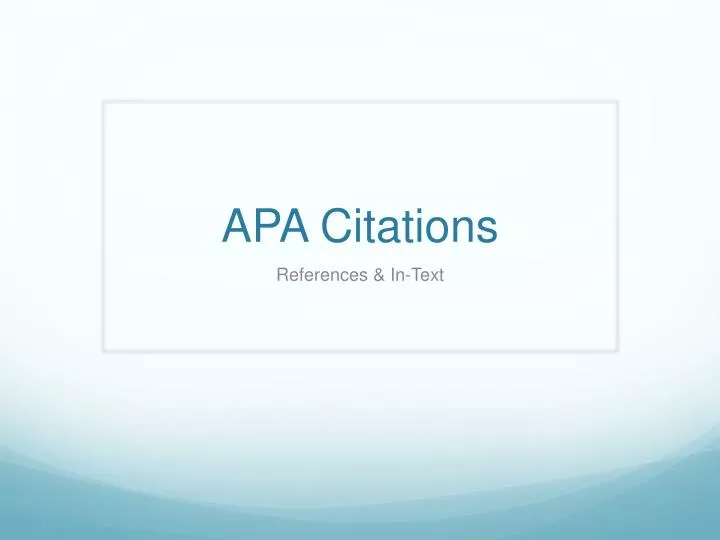 apa citations