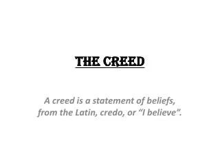 the creed