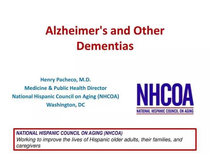 alzheimer s and other dementias