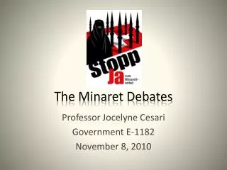 The Minaret Debates