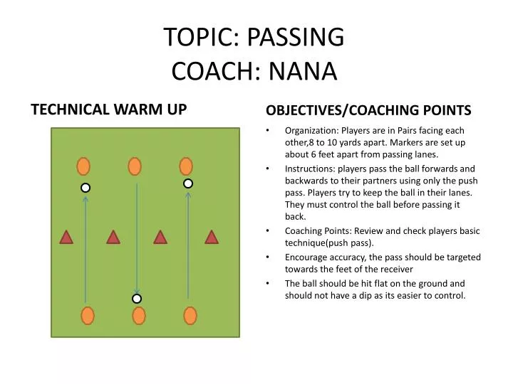 topic passing coach nana
