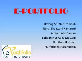 e portfolio