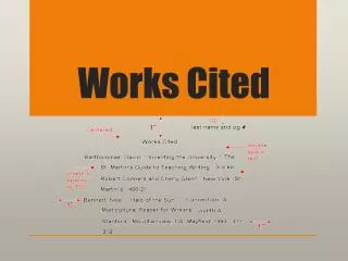 Works Cited