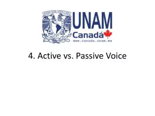 4. Active vs. Passive Voice