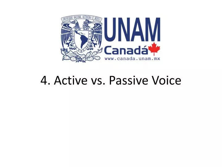 4 active vs passive voice