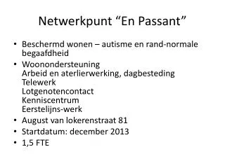 netwerkpunt en passant