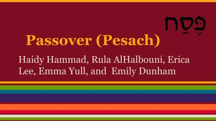 passover pesach