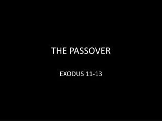 THE PASSOVER