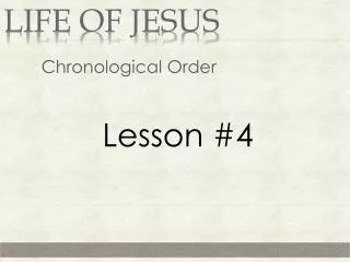 Life of Jesus