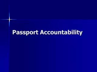 Passport Accountability