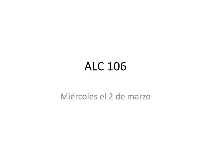 alc 106