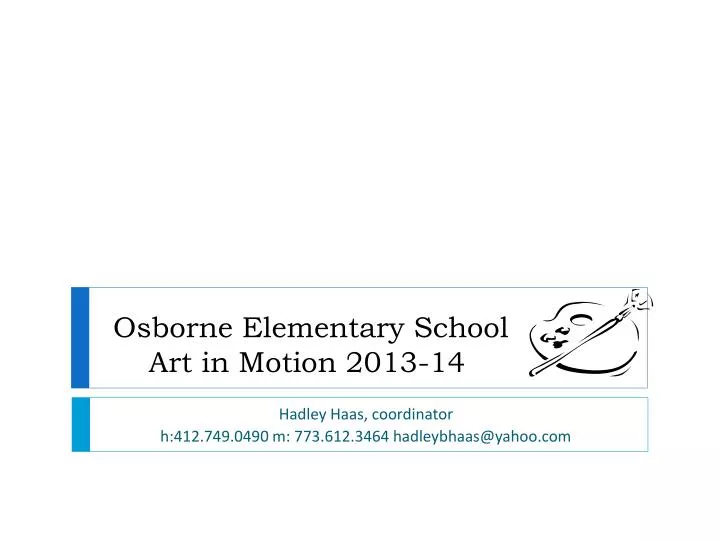 osborne elementary school art in motion 2013 14