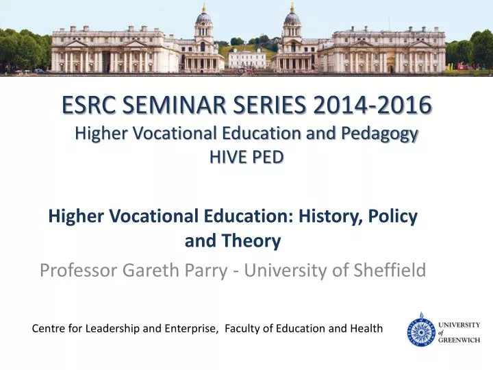 esrc seminar series 2014 2016 higher vocational education and pedagogy hive ped