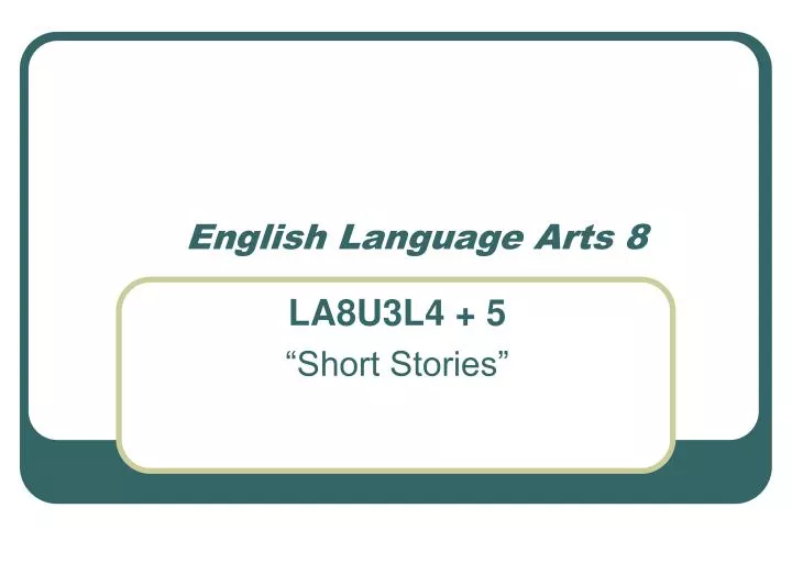 english language arts 8