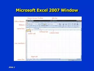 Microsoft Excel 2007 Window