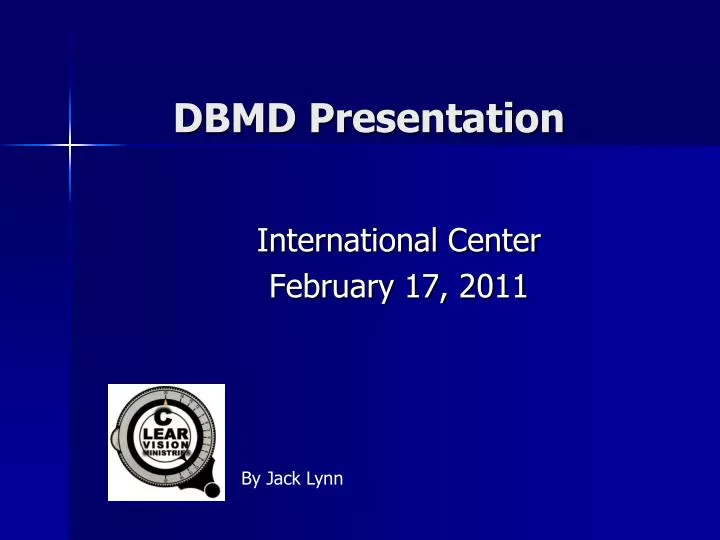 dbmd presentation