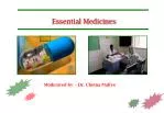 Essential Medicines - slide 1