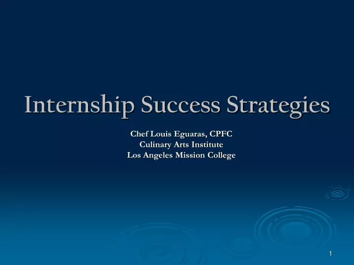 internship success strategies