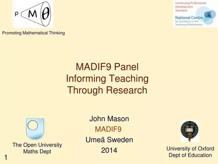 madif9 panel informing teaching through research