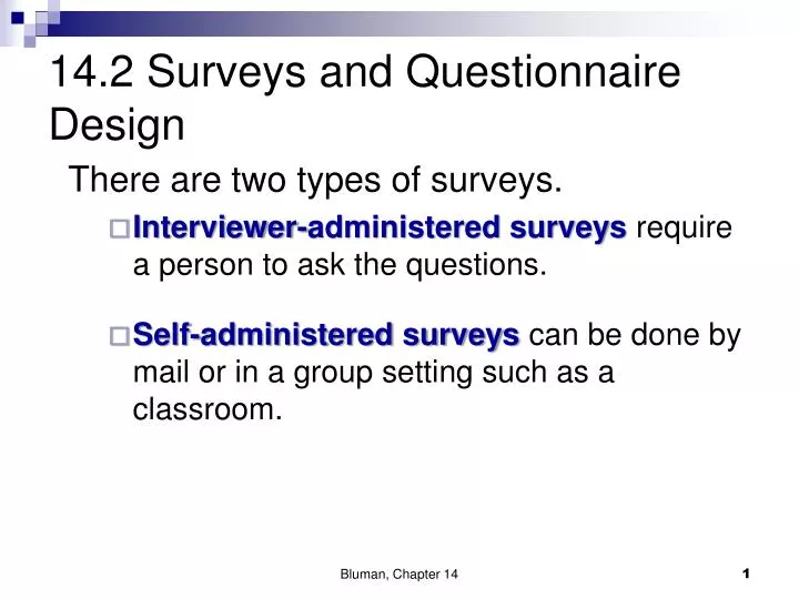 14 2 surveys and questionnaire design
