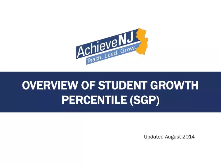 overview of student growth percentile sgp