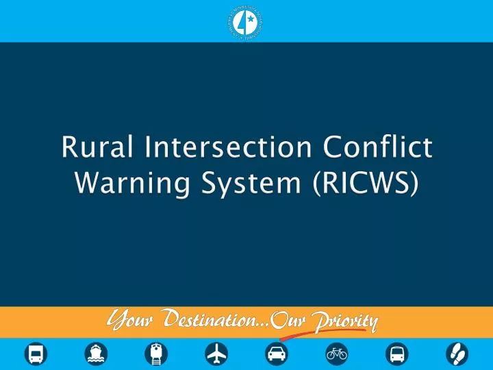 rural intersection conflict warning system ricws