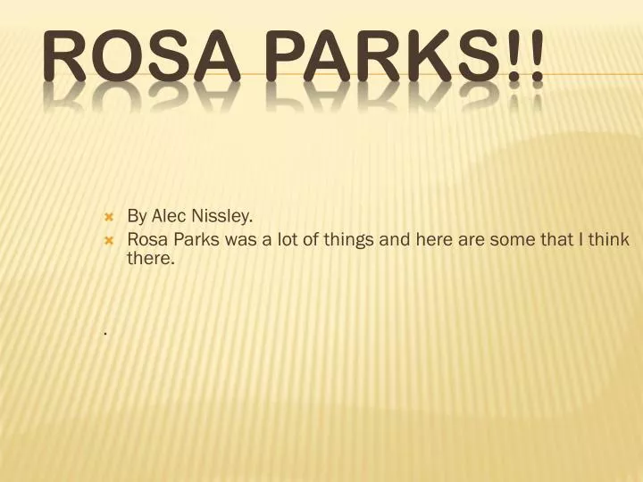 rosa parks