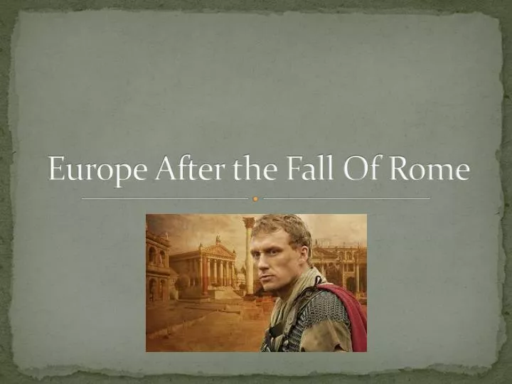 europe after the fall of rome