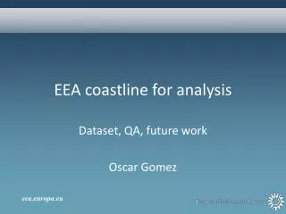 EEA coastline for analysis