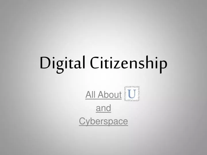 digital citizenship