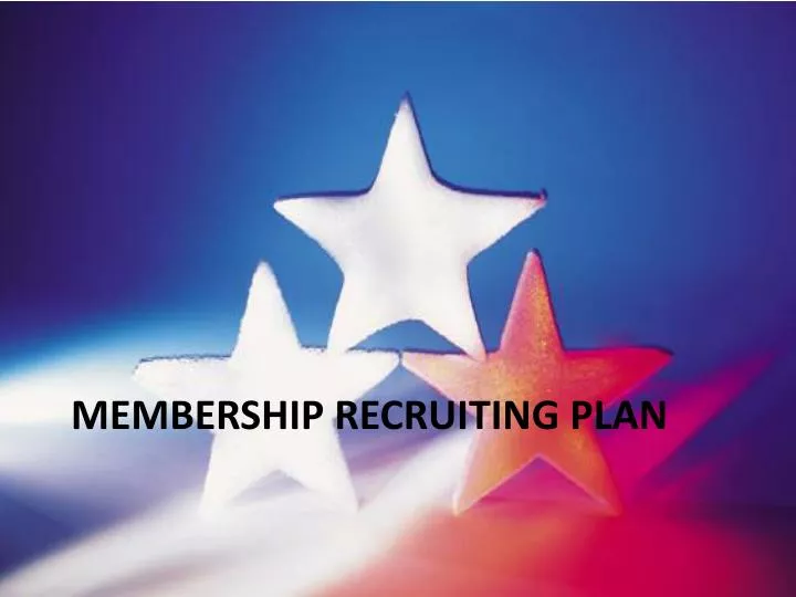 membership recruiting plan