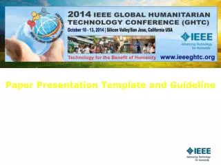 Paper Presentation Template and Guideline