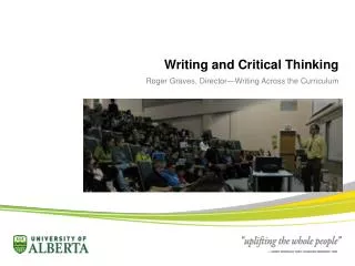 Writing and Critical Thinking