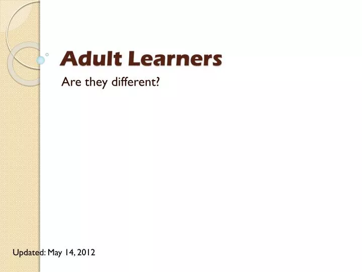 adult learners