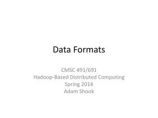 Data Formats