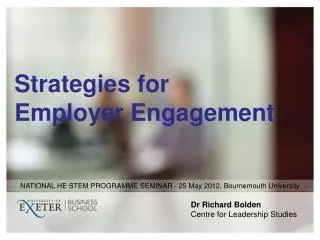 Strategies for Employer Engagement
