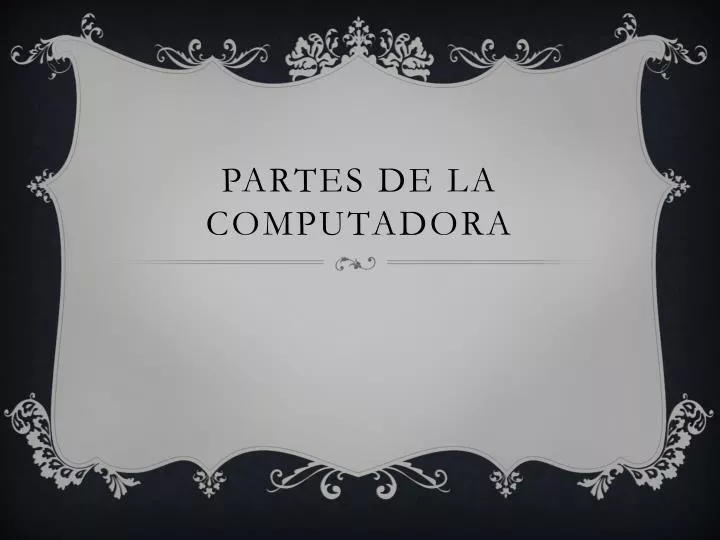 partes de la computadora