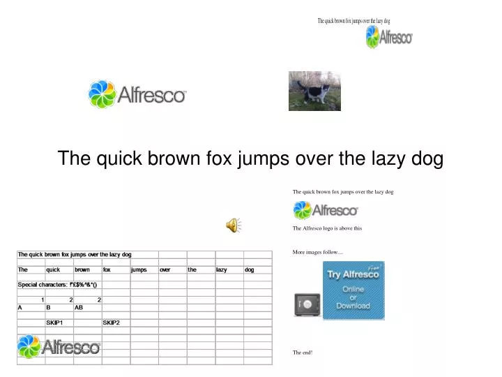 the quick brown fox jumps over the lazy dog