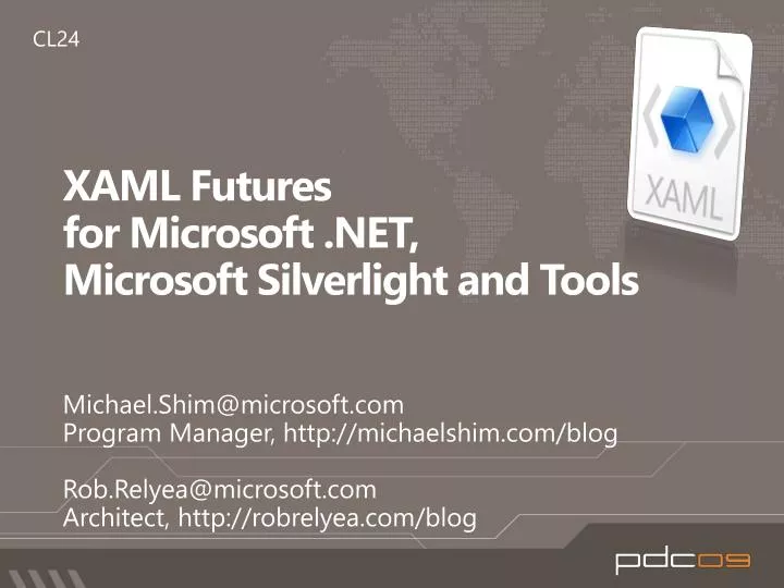 xaml futures for microsoft net microsoft silverlight and tools