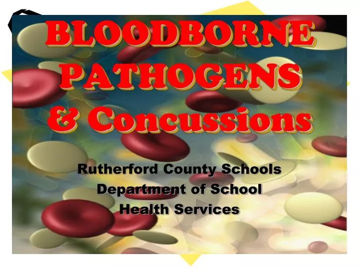 bloodborne pathogens concussions