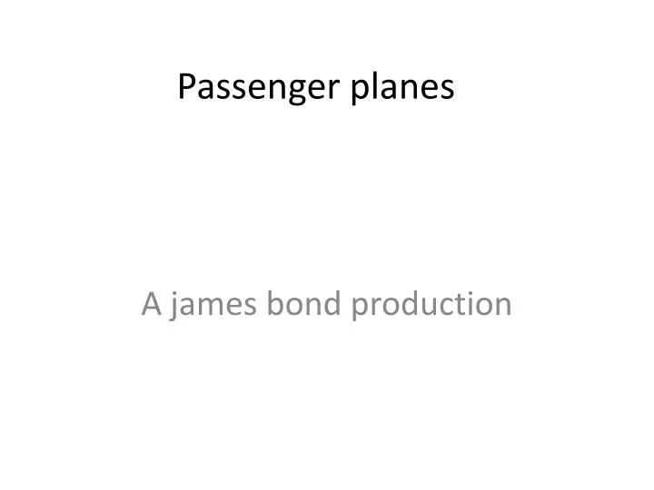 passenger planes