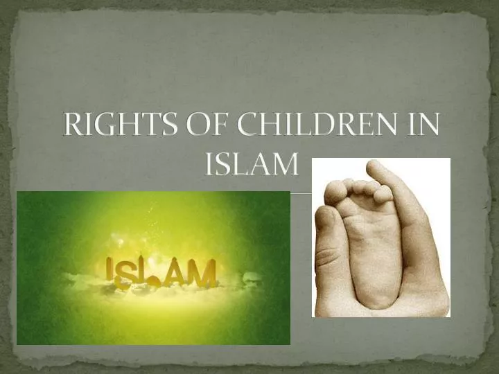 rights of children in islam