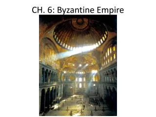 ch 6 byzantine empire