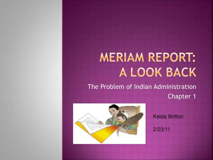 meriam report a look back
