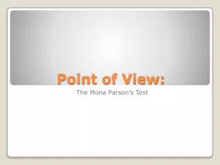 Point of View: