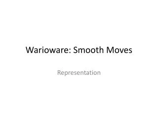 Warioware : Smooth Moves