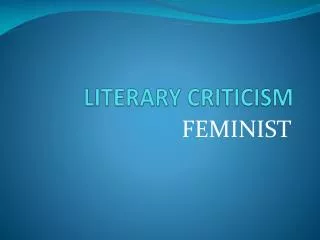 literary criticism